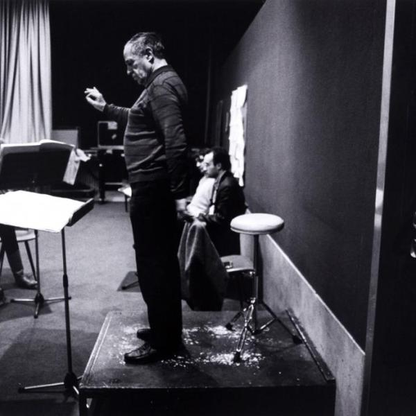 Luciano Berio e Pierre Boulez a Parigi (1989 - foto Marion Kalter, ZKM - Center for Art and Media Karlsruhe)