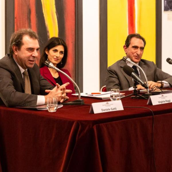 Daniele Gatti, Virginia Raggi, Carlo Fuortes ( Foto Yasuko Kageyama)