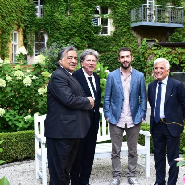 Leoluca Orlando, Gabriele Ferro, Omer Meir Wellber, Francesco Giambrone (foto Armgard Brand)