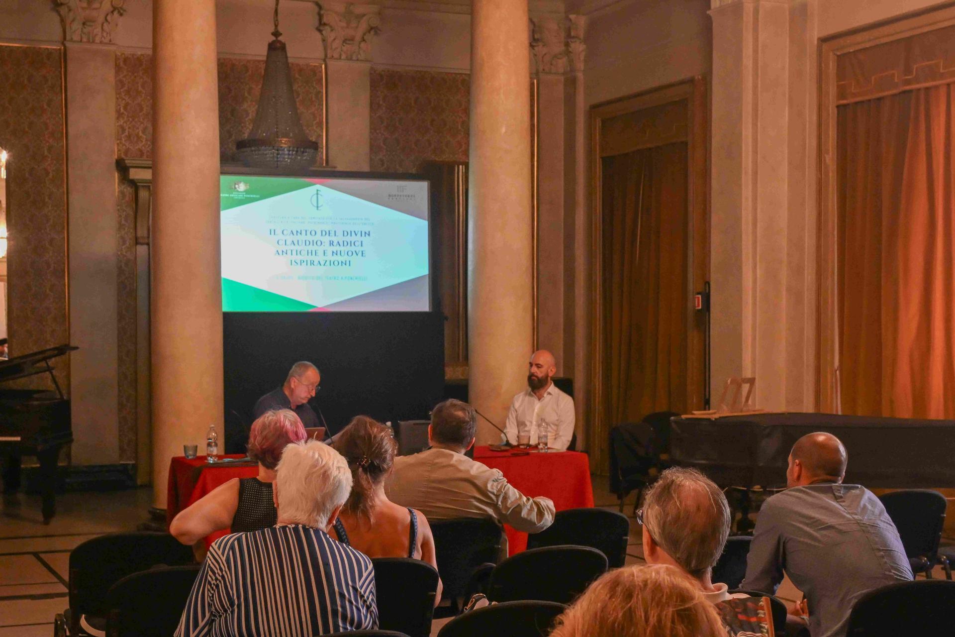 Il canto del divin Claudio - Ridotto Teatro Ponchielli di Cremona Francesca Faelutti