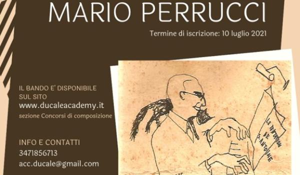 Disegno dell'artista Guido Biasi raffigurante il M° Perrucci Concorso di Composizione Mario Perrucci