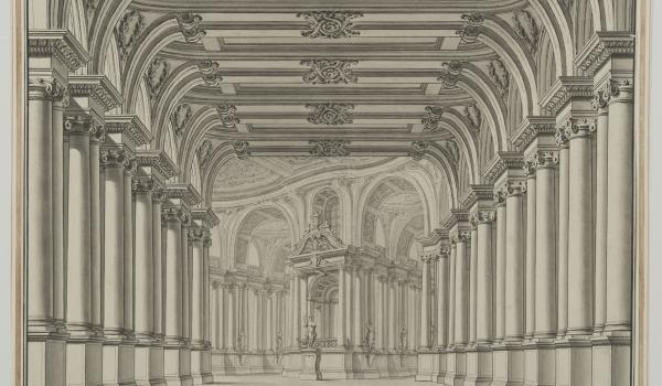 "Magnifico atrio" di Galli Bibiena "Magnifico atrio" di Galli Bibiena