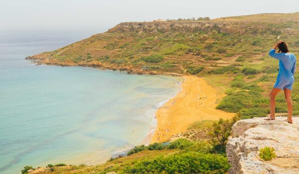 La baia di Ramla, Gozo (Malta)