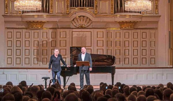 Markus Hinterhauser e Matthias Goerne (Foto Salzburger Festspiele & Marco Borrelli)