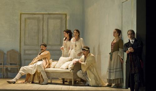 Da sinistra a destra: Luca Pisaroni, Rinat Shaham, Veronica Cangemi, Paolo Fanale, Jaël Azzaretti, Pietro Spagnoli (foto Alvaro Yañez) Da sinistra a destra: Luca Pisaroni, Rinat Shaham, Veronica Cangemi, Paolo Fanale, Jaël Azzaretti, Pietro Spagnoli (foto Alvaro Yañez)