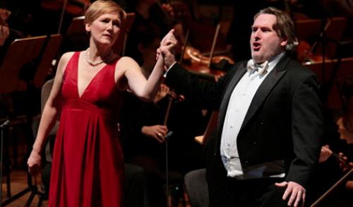 Simon O'Neill (Parsifal) e Angela Denoke (Kundry); foto Petra Coddington Simon O'Neill (Parsifal) e Angela Denoke (Kundry); foto Petra Coddington