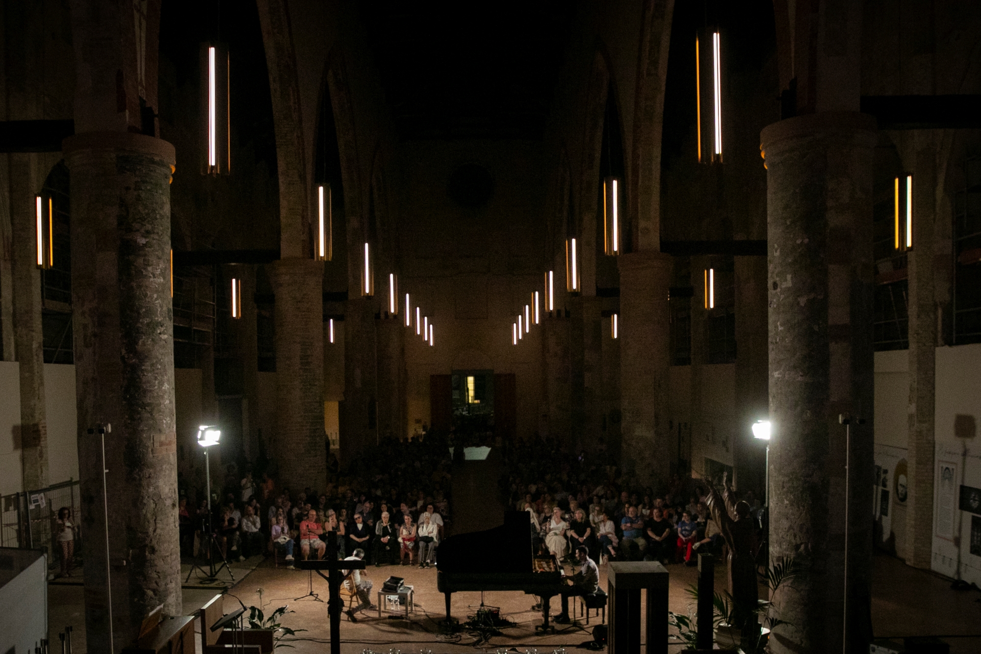 Aeham Ahmad e Paolo Fresu (foto Elisa Morabito)