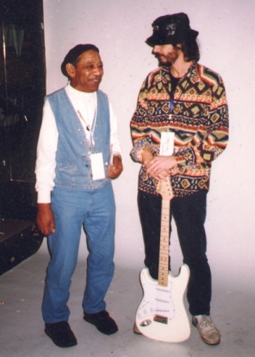 Tolo Marton con il padre di Jimi Hendrix