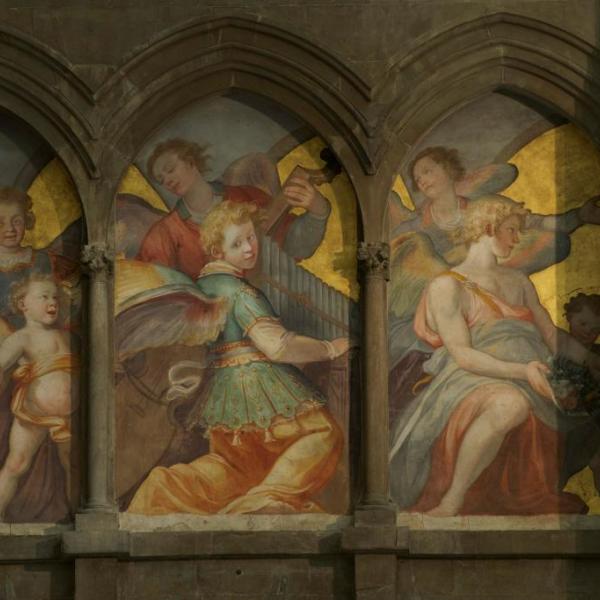 "Angeli musicanti", Santi di Tito, 1589. Controfacciata del Duomo, Firenze, Museo dell’Opera del Duomo