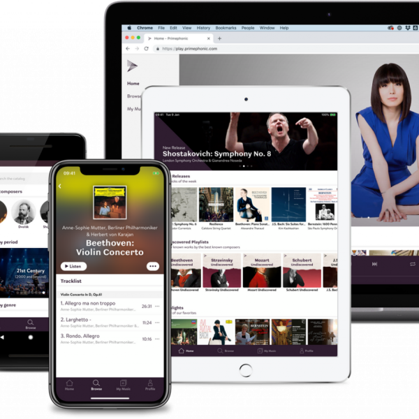 Primephonic app per musica classica
