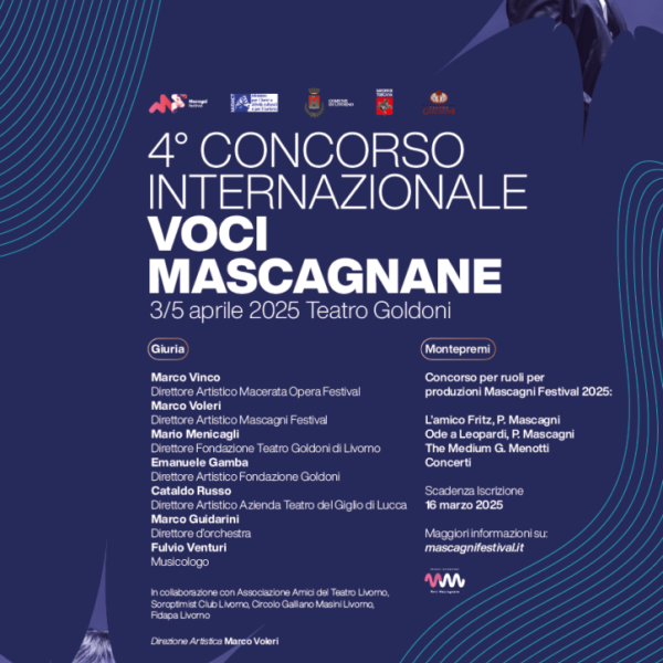 4° Concorso Internazionale Voci Mascagnane 2025