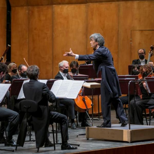 Kent Nagano con l'Orchestra Haydn (foto Fondazione Haydn)