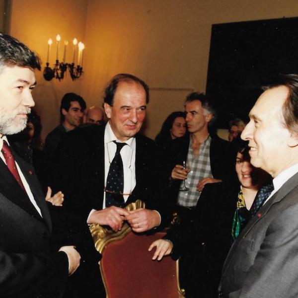 Stelio Vinanti tra Sergio Cofferati e Claudio Abbado