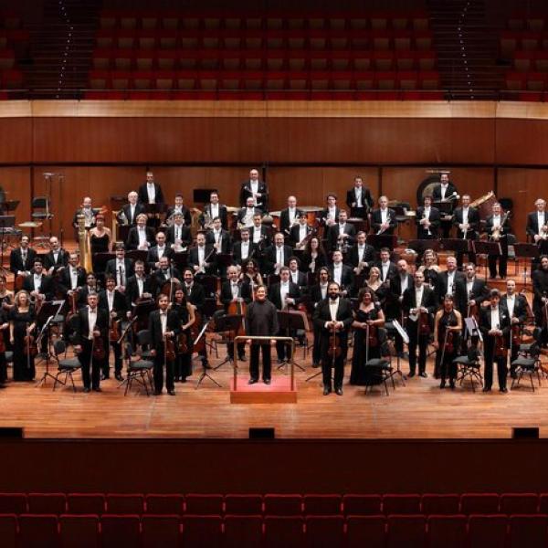 Pappano e l'Orchestra dell'Accademia Nazionale di Santa Cecilia nella cavea dell'Auditorium