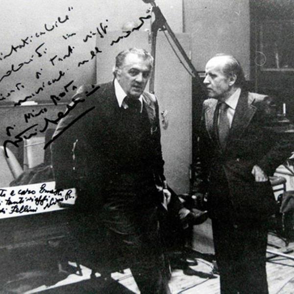 Fellini con Nino Rota