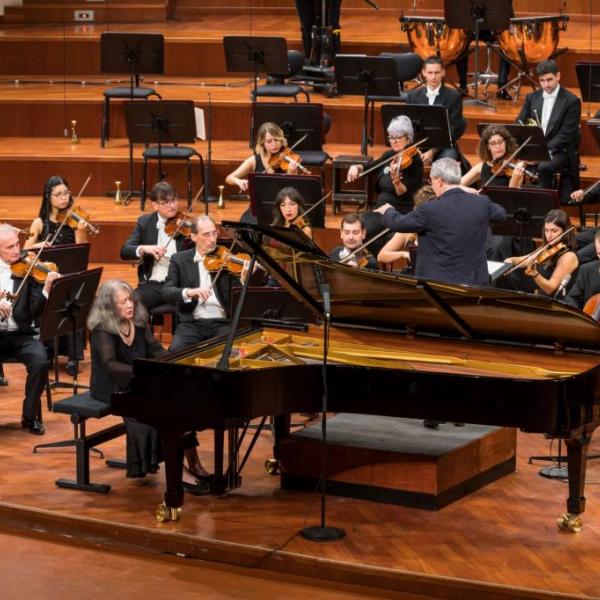 Martha Argerich e Fabio Luisi – OSN Rai (foto PiùLuce - OSN Rai)