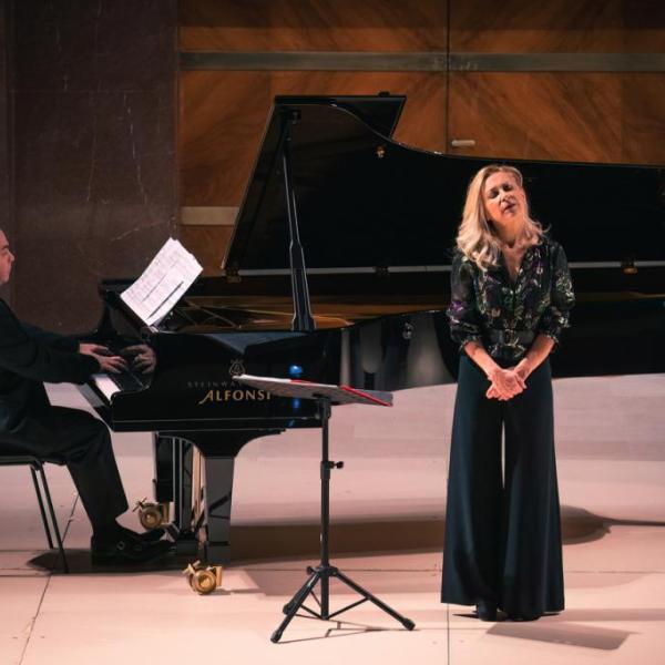 Natalie Dessay e Philippe Cassard (Foto Giuseppe Follacchio)