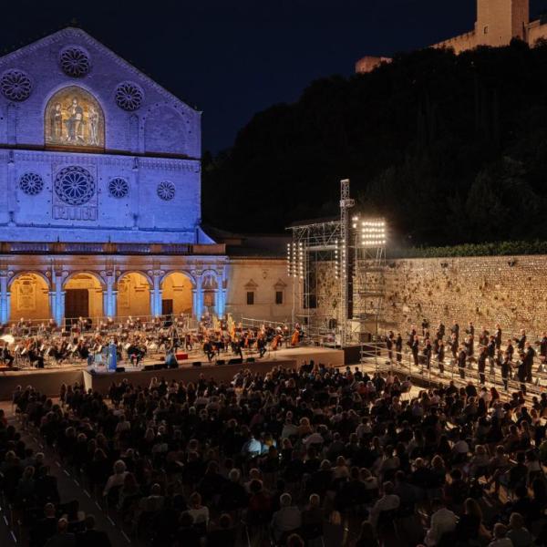 La piazza del Duomo di Spoleto 