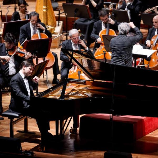 Pappano e Kholodenko (Foto Accademia di Santa Cecilia/MUSA)