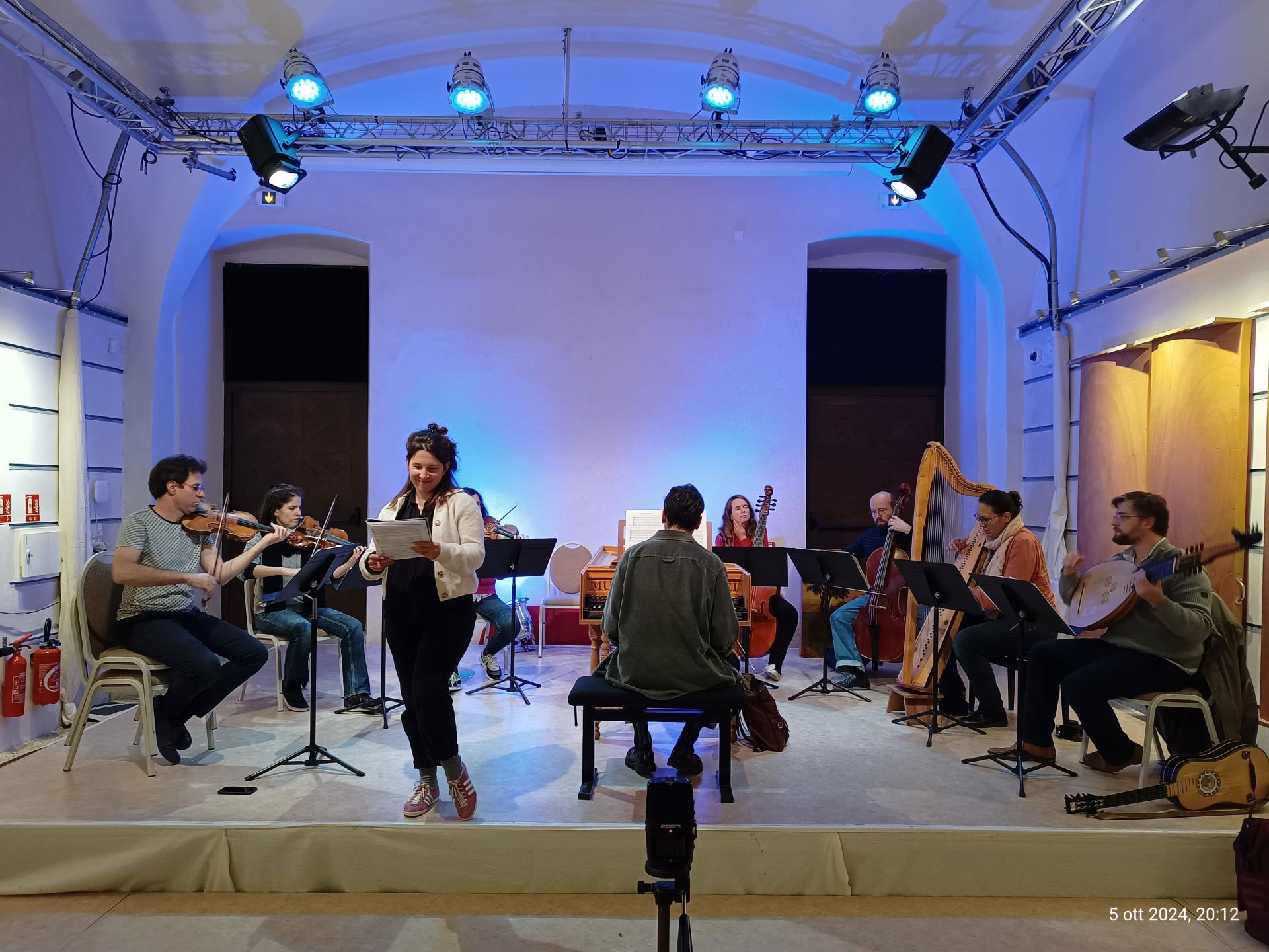 La Palatine durante la prova nella Salle Monteverdi (foto di Paolo Scarnecchia)