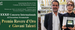 Concorso Internazionale di Esecuzione Strumentale Premio Rovere d'Oro e Giovani Talenti 2019