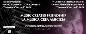 1° Concorso internazionale di composizione pianistica "Giovanni Canciani"