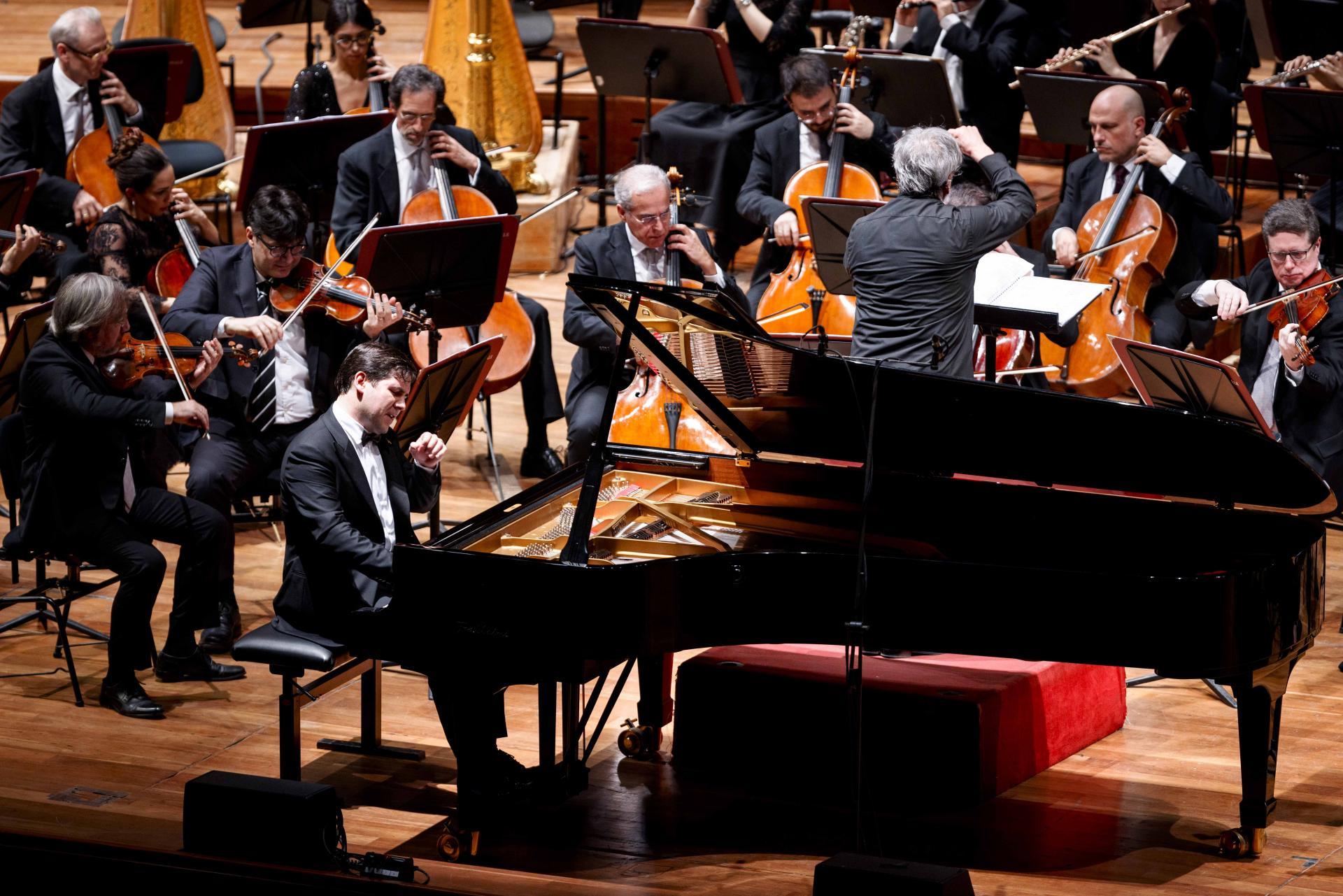 Pappano e Kholodenko (Foto Accademia di Santa Cecilia/MUSA)